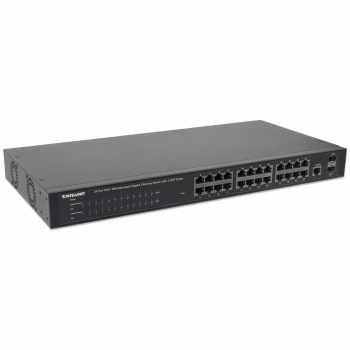 INTELLINET GIGABIT SWITCH 24X 10/100/1000 RJ45 POE-3