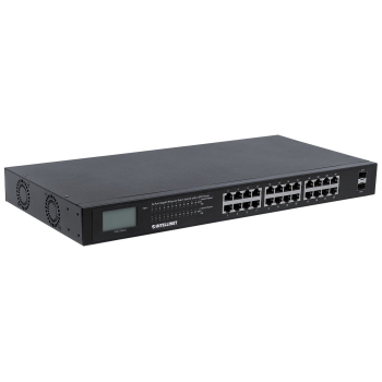 INTELLINET SWITCH GIGABIT 24X RJ45 POE+, 2X SFP, W-3