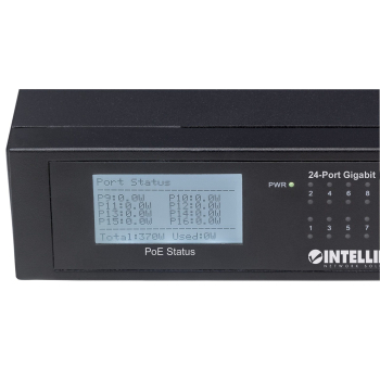 INTELLINET SWITCH GIGABIT 24X RJ45 POE+, 2X SFP, W-6
