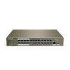 Switch PoE Tenda TEF1126P-24-250W (1x 10/100/1000Mbps, 24x 10/100Mbps)-1