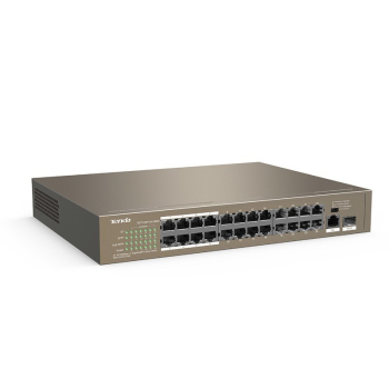 Switch PoE Tenda TEF1126P-24-250W (1x 10/100/1000Mbps, 24x 10/100Mbps)-2