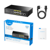 Switch CUDY FS1010P 8-Port 10/100M PoE+ 120W 2xUplink-5