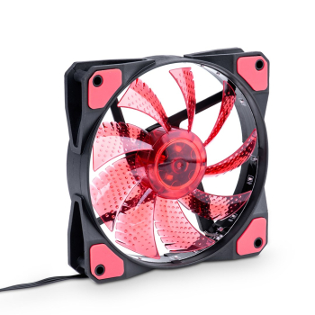 Wentylator LED Akyga AW-12C-BR (120 mm; Czerwony)-1