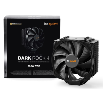 Chłodzenie do procesora BE QUIET! DARK ROCK 4 BK021 (AM2, AM2+, AM3, AM3+, AM4, FM1, FM2, FM2+, LGA 1150, LGA 1151, LGA 1155, LGA 1156, LGA 1366, LGA 2011, LGA 2011-3, LGA 2066)-6