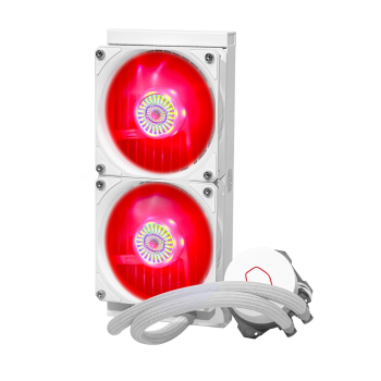 COOLER MASTER CHŁODZENIE WODNE CPU MASTERLIQUID LITE ML240L V2 RGB BIAŁE MLW-D24M-A18PC-RW-6