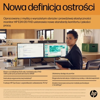 MONITOR HP LED 23,8” E24 G5 (6N6E9AA)-13