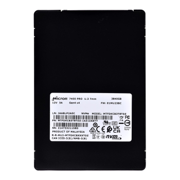 Dysk SSD Micron 7400 PRO 3.84TB U.3 NVMe Gen4 MTFDKCB3T8TDZ-1AZ1ZABYY (DWPD 1)-1