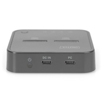 DIGITUS STACJA DOKUJĄCA DO SSD M.2 NVME Z FUNKCJĄ KLONOWANIA OFFLINE, USB-C, CZARNA DA-71545-2