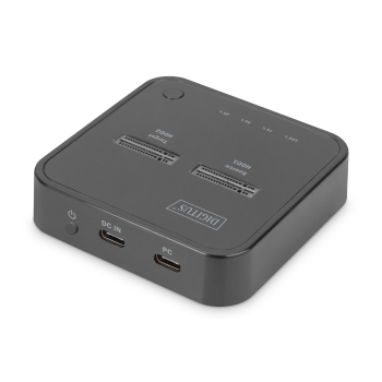 DIGITUS STACJA DOKUJĄCA DO SSD M.2 NVME Z FUNKCJĄ KLONOWANIA OFFLINE, USB-C, CZARNA DA-71545-4