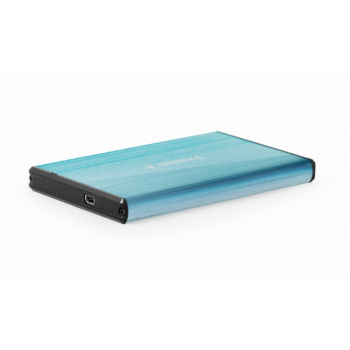GEMBIRD OBUDOWA HDD/SSD USB 3.0 2.5" SATA, SZCZOTKOWANE ALUMINIUM, KOLOR NIEBIESKI-1