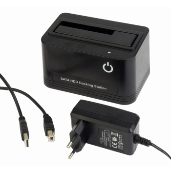 GEMBIRD STACJA DOKUJĄCA HDD SATA 2.5/3.5 USB 2.0 + ZASILACZ HD32-U2S-5-3