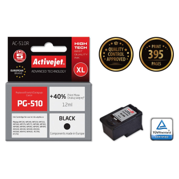 Activejet AC-510R Tusz (zamiennik Canon PG-510; Premium; 12 ml; czarny)-2