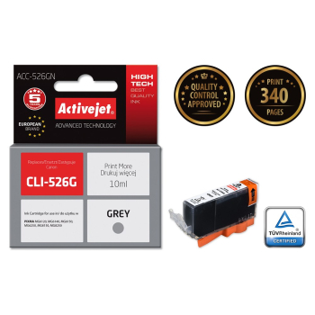 Activejet ACC-526GN Tusz (zamiennik Canon CLI-526G; Supreme; 10 ml; szary)-2