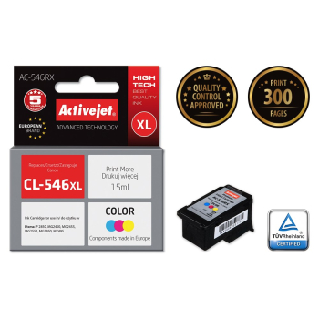 Activejet AC-546RX Tusz (zamiennik Canon CL-546XL; Premium; 15 ml; kolor)-2