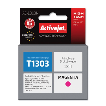 Activejet AE-1303N Tusz (zamiennik Epson T1303; Supreme; 18 ml; czerwony)-1