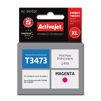 Activejet AE-34MNX Tusz (zamiennik Epson 34XL T3473; Supreme; 14 ml; czerwony)-1