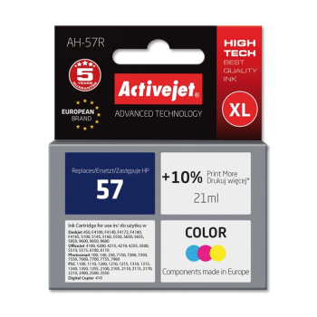 Activejet AH-57R Tusz (zamiennik HP 57 C6657AE; Premium; 21 ml; kolor)-1