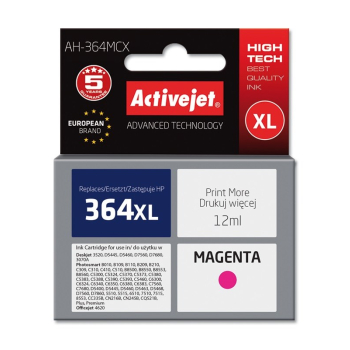 Activejet AH-364MCX Tusz (zamiennik HP 364XL CB324EE; Premium; 12 ml; czerwony)-1