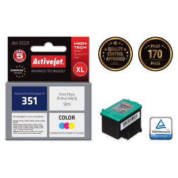 Activejet AH-351R Tusz (zamiennik HP 351 CB337EE; Premium; 9 ml; kolor)-2