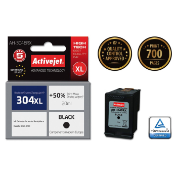 Activejet AH-304BRX Tusz (zamiennik HP 304XL N9K08AE; Premium; 20 ml; czarny)-2