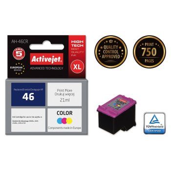 Activejet AH-46CR Tusz (zamiennik HP 46 CZ638AE; Premium; 21 ml; kolor)-2