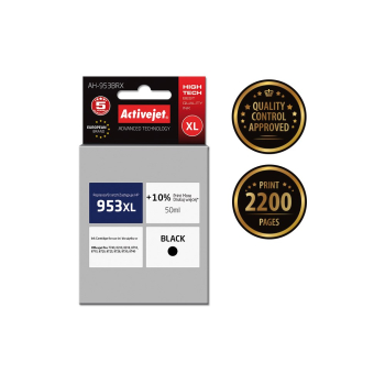Activejet AH-953BRX Tusz (zamiennik HP 953XL L0S70AE; Premium; 50 ml; 2200 stron, czarny)-2