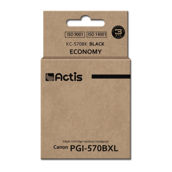 Tusz ACTIS KC-570BK (zamiennik Canon PGI-570BK; Standard; 22 ml; czarny)-1