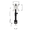 TECHLY UCHWYT BIURKOWY LED/LCD 13-30 CALI PIONOWY-5