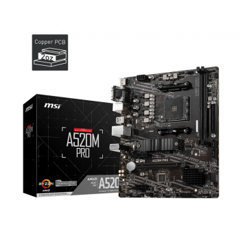 Płyta główna MSI A520M PRO AM4 2DDR4-5
