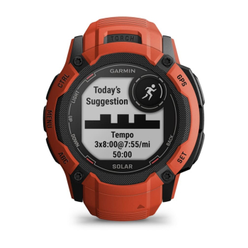 Zegarek sportowy Garmin Instinct 2X SOLAR Czerwony-6