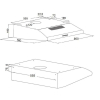 Okap podszafkowy AKPO WK-7 P 3060 SZARY (159,8 m3/h; 600mm; kolor szary)-3
