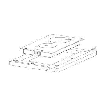 Płyta ceramiczna AKPO PKA 30 830/2 biała-2