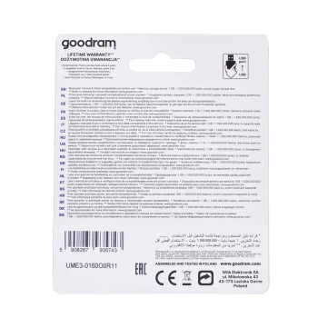 Pendrive GoodRam UME3 UME3-0160O0R11 (16GB; USB 3.0; kolor pomarańczowy)-2