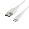 BELKIN KABEL PVC USB-A - LTG 15CM, BIAŁY-1