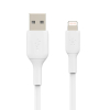 BELKIN KABEL PVC USB-A - LTG 15CM, BIAŁY-3