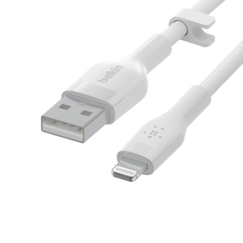 BELKIN KABEL USB-A - LIGHTNING SILICONE 2M BIAŁY-4