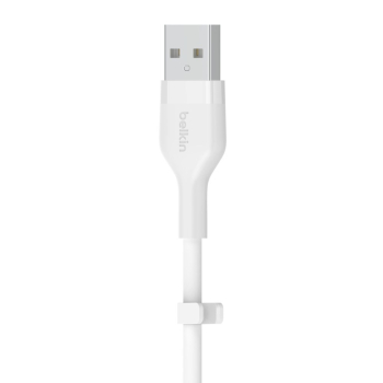 BELKIN KABEL USB-A - LIGHTNING SILICONE 2M BIAŁY-5