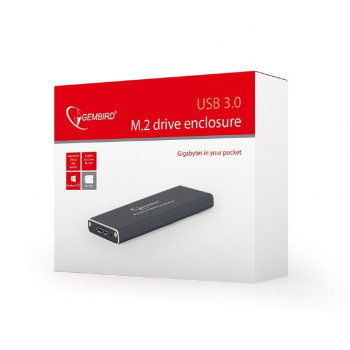 Kieszeń GEMBIRD EE2280-U3C-01 (M.2; Micro USB 3.0 B; Aluminium; kolor czarny)-5