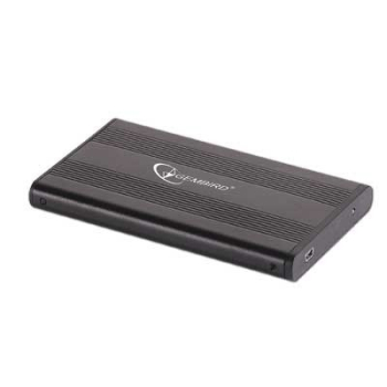 Obudowa GEMBIRD EE2-U2S-5 (2.5"; USB 2.0; Aluminium; kolor czarny)-1