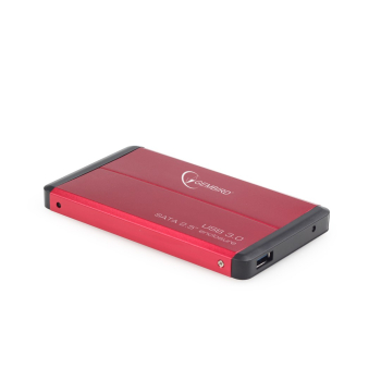 Obudowa na dysk GEMBIRD EE2-U3S-2-R (2.5"; USB 3.0; Aluminium; kolor czerwony)-1