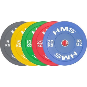 Zestaw talerzy olimpijskich Bumper 2x (0.5kg,1kg,1.5kg,2kg,2.5kg) HMS CBRS Set-1
