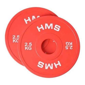 Talerz olimpijski Bumper 2x2.5kg Czerwony HMS CBRS25-1
