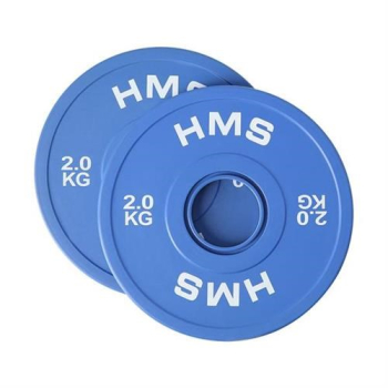 Talerz olimpijski Bumper 2x2kg Niebieski HMS CBRS20-1