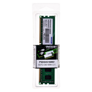 Pamięć Patriot Memory PSD34G16002 (DDR3 ECC; 1 x 4 GB; 1600 MHz; CL11)-1