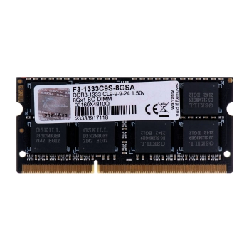 G.SKILL SO-DIMM DDR3 8GB 1333MHZ CL9 1,5V F3-1333C9S-8GSA-3