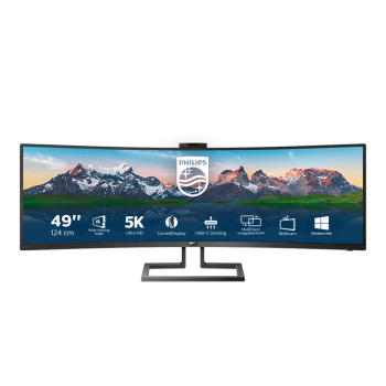 Monitor Philips 499P9H/00 (48,8"; VA; 5120x1440; DisplayPort, HDMI x2; kolor czarny)-1