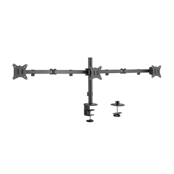 GEMBIRD BIURKOWE REGULOWANE RAMIĘ/UCHWYT NA 3 MONITORY 17-27, 100X100MM, DO 7KG-1
