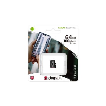 Karta pamięci Kingston Canvas Select Plus SDCS2/64GBSP (64GB; Class 10, Class A1; Karta pamięci)-3