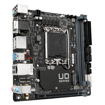 Płyta główna Gigabyte H610I DDR4 1.0 M/B z gniazdem procesora LGA1700 i obsługą pamięci DDR4 DIMM-1