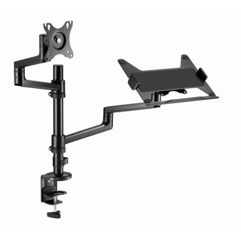 GEMBIRD BIURKOWE REGULOWANE RAMIĘ/UCHWYT NA MONITOR + PODSTAWKA NA NOTEBOOKA 17-32, VESA 100X100MM, DO 8 KG-1
